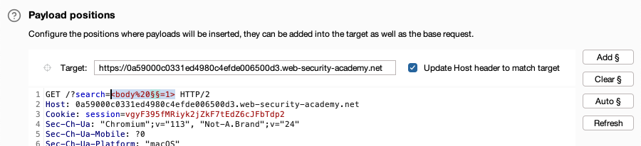 Payload for identifying whether attributes are permitted