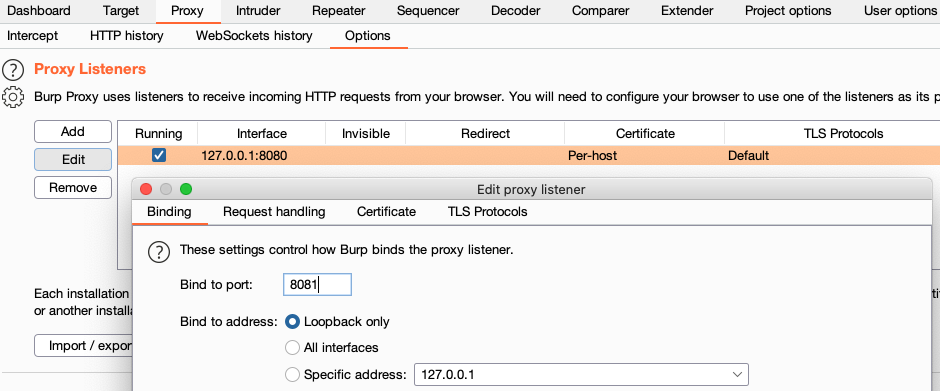 Bind to port