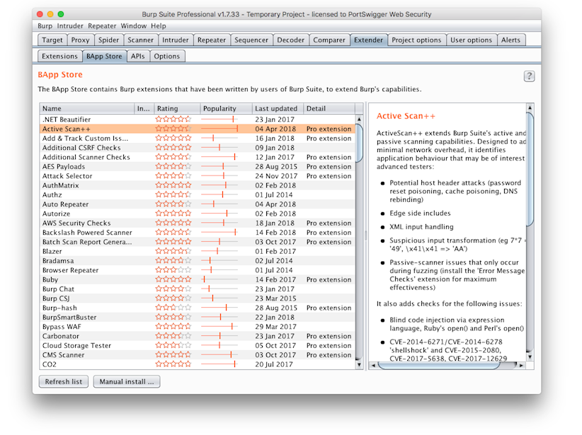 BApp Store Burp Suite