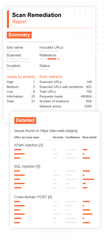 Reporting features in Burp Suite Enterprise Edition