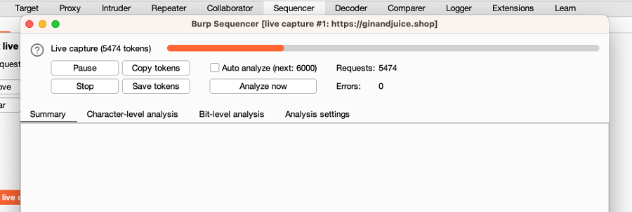 Sequencer live capture